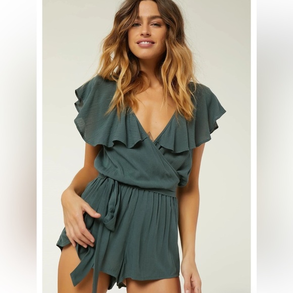 O’Neill Olive Dash Romper Cover-Up - Women's Size Small - Picture 1 of 12